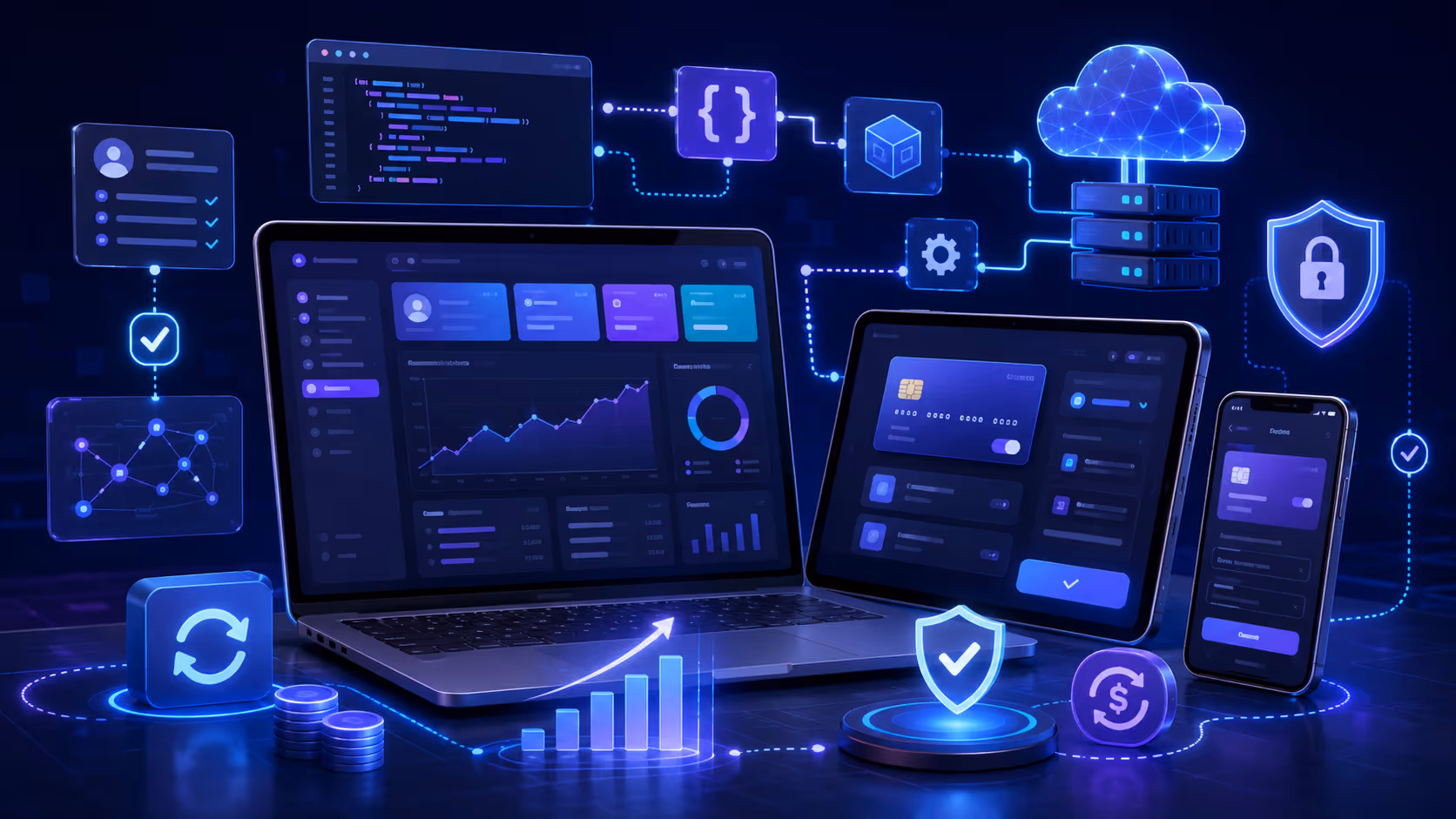Dashboard de Stripe mostrando suscripciones SaaS y métricas de facturación recurrente